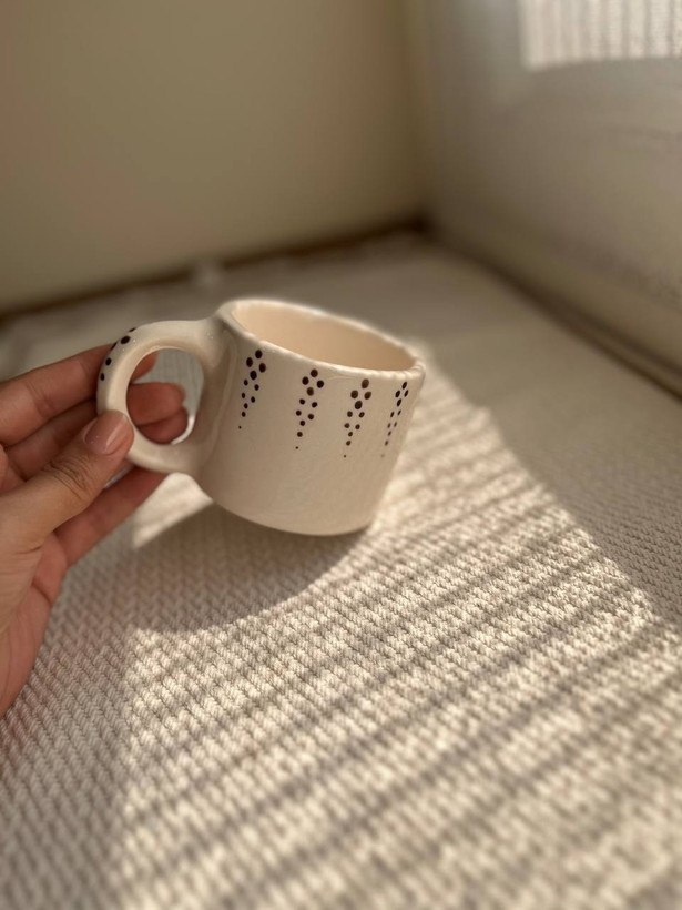 ماگ سرامیکی دست ساز دفرمه دیما سرام کد ۰۳۹